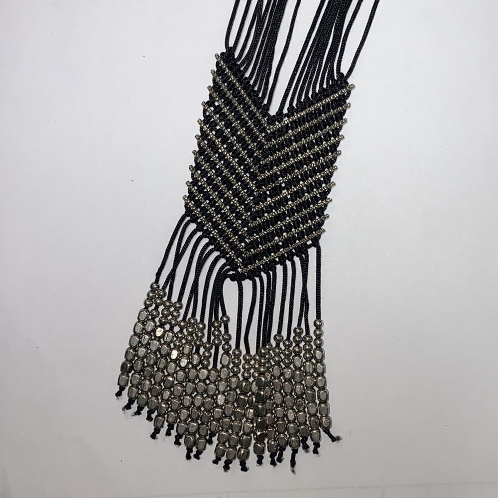 Boho style rope statement necklace